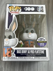Looney Tunes Bugs Bunny Flintstone Pop Funko SDCC 2023 offizieller Aufkleber - Bild 1 von 6