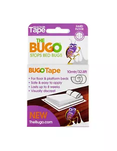 2 x Bugo Cinta Suelo Duro Detector de Insectos Rollo 10m - Imagen 1 de 1