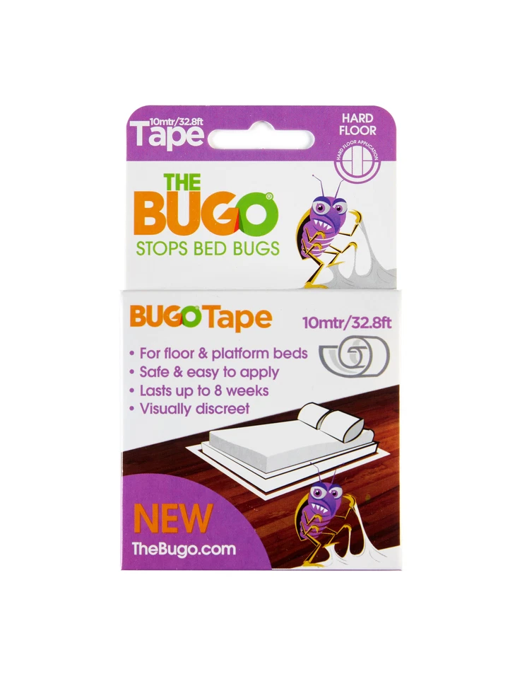 2 x Bugo Tape Hard Floor Bed Bug Detector 10m Roll - Image 1 of 1
