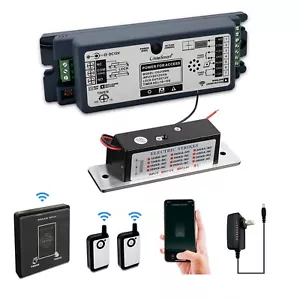 WiFi Access Control Electric Strike Door Lock System with Wireless Push Switch - Picture 1 of 9