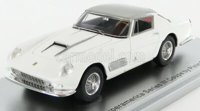 MODELLINO AUTO STATICO FERRARI 410 SUPERAMERICA PININFARINA 1958 BIANCO 1/43 - Immagine 1 di 4