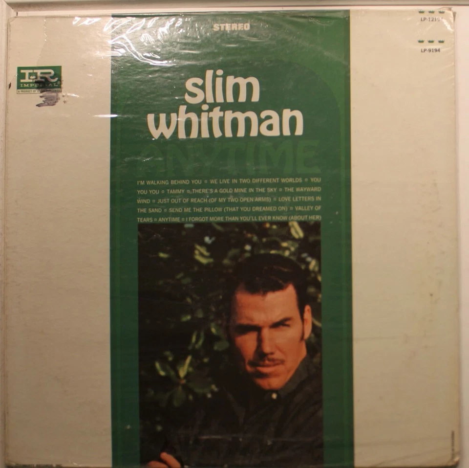 Slim Whitman Lp Anytime On Imperial - Sealed / sealed (3In Shrink Split on Top S - Image 1 of 1