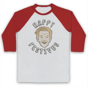 FESTIVUS FRANK COSTANZA UNOFFICIAL SEINFELD TV COMEDY 3/4 SLEEVE BASEBALL TEE - Picture 1 of 20
