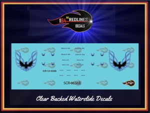 1/64 '73-76 Firebird "Azul" Phoenix Juego de calcomanías SCR-0636B - Imagen 1 de 3