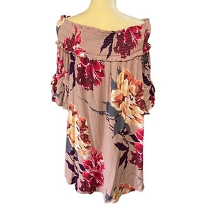 Abito floreale western Shyanne Country Wear It Mean It Off the Shoulders piccolo - Foto 1 di 11