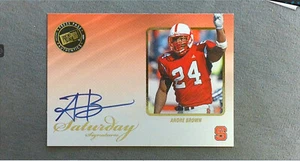 2009 Press Pass Legends Saturday Signatures autógrafo #SS-AB Andre Brown automático - Imagen 1 de 2