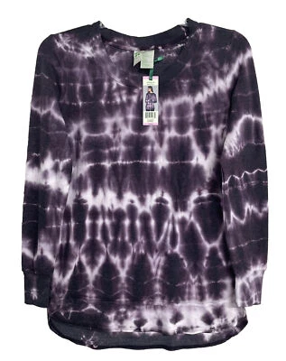 Camisa elástica Green Tea negra ciruela tie dye talla grande talla pequeña Foto 1 de 4