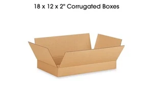 18 x 12 x 2” corrugated shipping boxes - Fast shipping - Picture 1 of 3