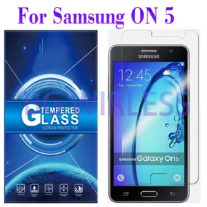 Protector de pantalla de vidrio templado transparente para Samsung Galaxy On5, compatible con fundas - Imagen 1 de 3