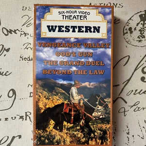 Western Six-Hour Video Theater VHS 1996 NEW SEALED 4 Films. READ DESCRIPTION. - Picture 1 of 3