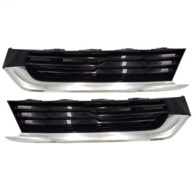 Par de parachoques delantero rejilla exterior antiniebla bisel 2X para Cadillac CT6 2016-2018 Foto 1 de 4