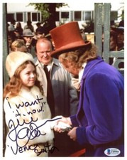 Julie Dawn Cole Signed Willy Wonka & the Chocolate Factory 8x10 COA