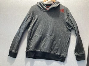 Adidas Sweatshirt Ultimate Hoodie Boys Youth Large L Gray - Picture 1 of 4