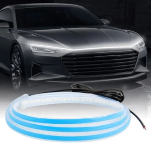 Car Hood LED Strip Lights Universal Engine Hood Guide Decorative Light 59/70 Inc - Picture 1 of 14