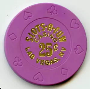 Chip da casinò 25 centesimi da slot-A-Fun Las Vegas 1990 - Foto 1 di 2