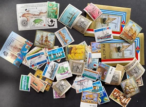 WORLD, SHIPS TRANSPORTATION Lot of 65, modern, unused / some used / some repeats - Picture 1 of 8