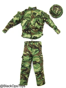 1/6 Scale Toy USSOCOM Navy Seal UDT Woodland - Woodland Camo Uniform Set w/Hat - Picture 1 of 6