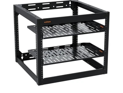 ECHOGEAR 10U Network Rack EGAV-PROF10 Wall Mount -  Includes 2 1U Shelves  - Image 1 of 4