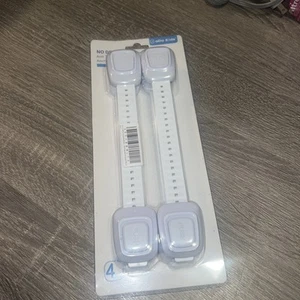 Sin taladro anti punta muebles correas ajustables anclajes de pared para prueba de bebés 4 piezas - Imagen 1 de 4