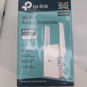 TP-Link AX3000 Dual-Band Wi-Fi 6 Range Extender - White #RE705X New Sealed Box - Zdjęcie 1 z 4