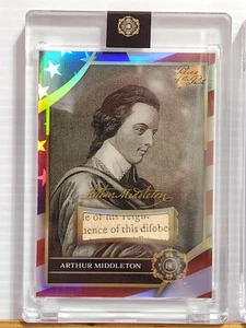 Arthur Middleton 2025 Pieces of the Past 1776 Freedom Fighters RELIC #161 FLAG - Picture 1 of 6