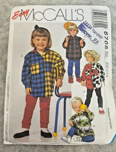 McCalls Schnittmuster 6705 Kinder 2 3 4 Shirt Leggings 90er - Bild 1 von 2