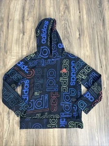 Adidas Pullover Hoodie Boys Size 8 Multicolored - Picture 1 of 8