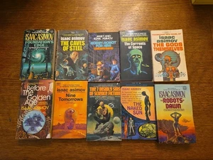 Lot Of 31 Vintage HC & PB Science Fiction Books Sci Fi Fantasy Issac Asimov - Picture 1 of 9