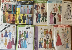 Lote de patrones de muñeca Barbie simplicidad 5356 5755 6697 7737 8281 9054, avance 2896 + - Imagen 1 de 10