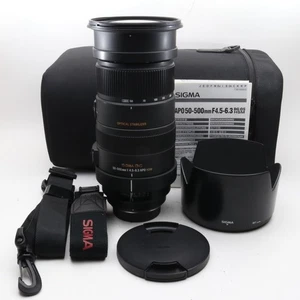 【Exc+5,W/Hood】SIGMA APO 50-500mm f/4.5-6.3 DG OS HSM for Pentax from Japan - Picture 1 of 9