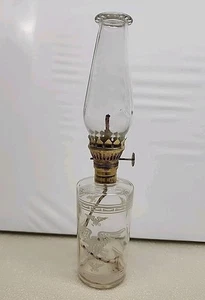 Vintage American Eagle Oil Lamp Foster Forbes 10”tall Adjustable Wick c. 1970 - Picture 1 of 9