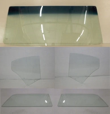 Ford Fairlane Torino Cobra 1968 parabrisas de vidrio formal juego de cuartos de puerta transparente Foto 1 de 3