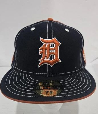 Detroit Tigers New Era 59Fifty Fitted Hat Size 7 3/4 Navy/Orange NWT - Image 1 of 4