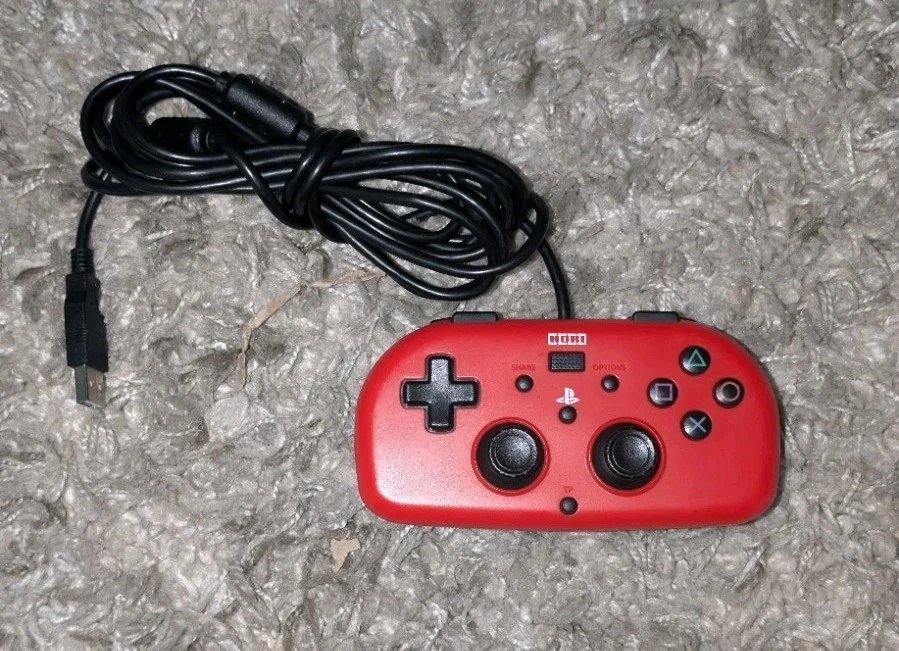 Controlador Gamepad Hori Mini con Cable (Rojo) para Sony PlayStation 4 / PS3 / PC – USB Foto 1 de 4