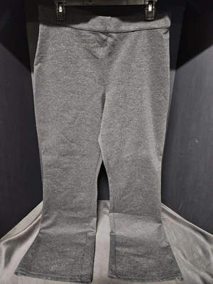 Womens Large Dress Pants Dark Gray NY&CO L Stretch Slacks Bootcut New York - Image 1 of 4