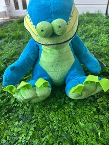 Publix Dinosaur Plush Mascot Plato Super Market Promo Toy Blue Green 15”Nwt  - Picture 1 of 12