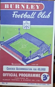 Burnley v Manchester City programme 1959/60 Season - COPY - Picture 1 of 3