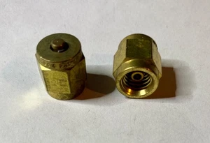 Hoke Gyrolok 2PBR Cap Fittings, Brass, NOS, Lot of 2 pieces - Picture 1 of 2