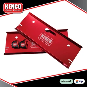 Kenco Red Aluminium Toe In / Out Set Up Plates with Tape Measures | No Free Post - Picture 1 of 1