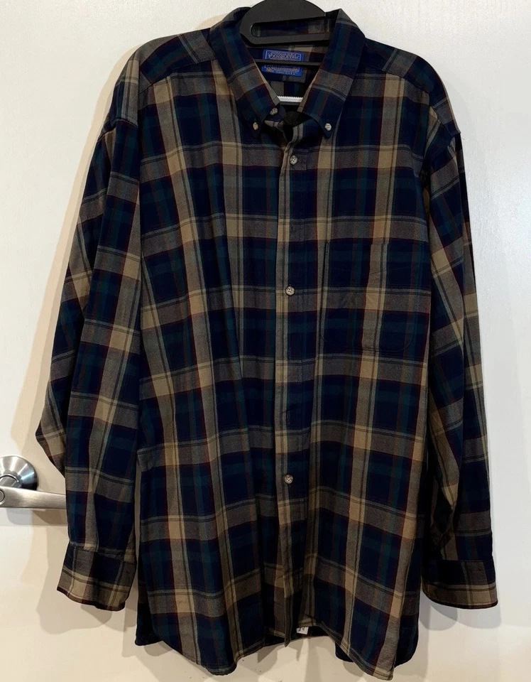 Mens Pendleton 100% Wool LS Shirt Size 2XL - Image 1 of 4