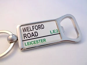 LEICESTER TIGERS STADIUM ROAD BADGE STREET SIGN BOTTLE OPENER KEYRING KEY FOB - Picture 1 of 1