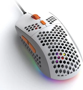 RGB Gaming Mouse Wired Honeycomb Ultralight 65g Adjustable Dpi 6400 For PC PS4 - Picture 1 of 54