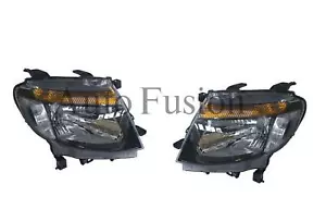 Headlights Pair In Black For Ford Ranger PX (2011-2015) - Picture 1 of 1