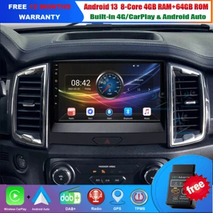 Android Auto Autoradio Navigation USB BT Wireless Carplay für Ford Ranger DAB+ - Picture 1 of 23