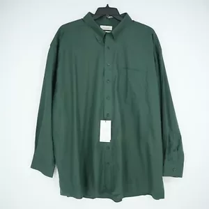 Roundtree Yorke Gold Label Men's Dress Shirt 20"-36/37" BIG Green Non-Iron NWT - Picture 1 of 14
