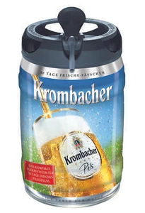 2 x Krombacher Pils Frische-Fässchen, 5 Liter 4,8% vol Partyfass - Bild 1 von 3