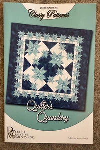 Quilter's Quandary patchwork quilt pattern. Finished 57 x 57 inches. Stars - Picture 1 of 2