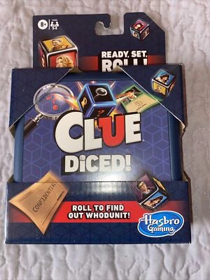 Clue Diced Game Ready Set Roll Hasbro Gaming Travel Games  Brand New - Image 1 of 3