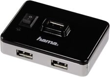 Hama USB 2.0 Hub 1:4 vierfach Verteiler mit Netzteil Ein- Ausschalter Supply #01