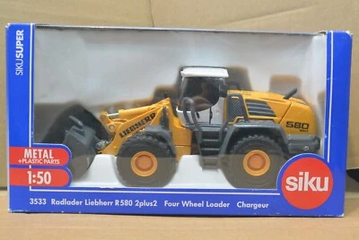 Siku 1:50 DieCast car Lierherr R 580 2plus2 Four Wheel Loader # 3533 - Image 1 of 4